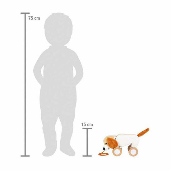 Small Foot - Houten Trekhond met Knisperende Oren