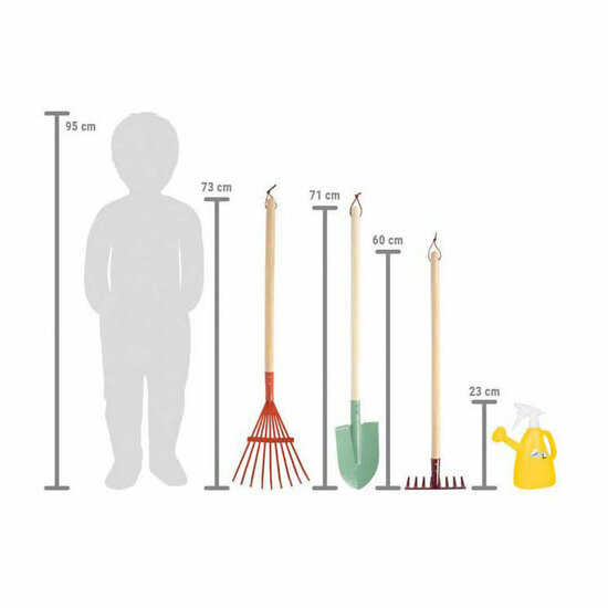 Small Foot - Tuingereedschapset met Gieter &quot;Tiny Garden&quot;, 4dlg.
