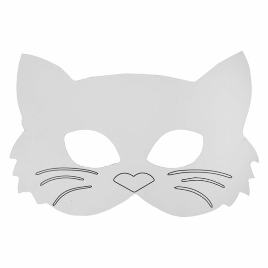 Colorations - Papieren Dierenmaskers, 16st.