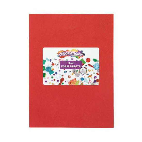 Colorations - Foam Vellen Rood, 10st.