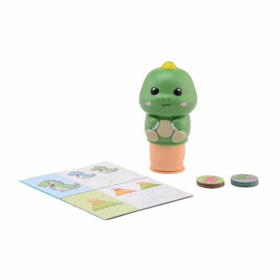 Dinosaurus Sticker Stamper, 100 stickers, in display