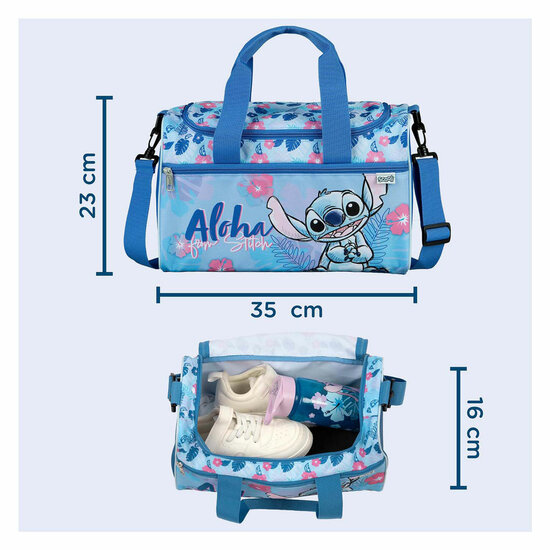 Stitch Sporttas - 35x16x23cm