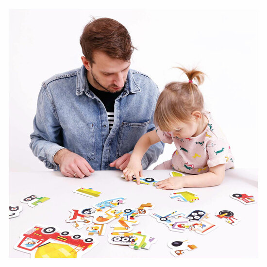 Banana Panda - Oplopende Puzzels Voertuigen  - 33st.