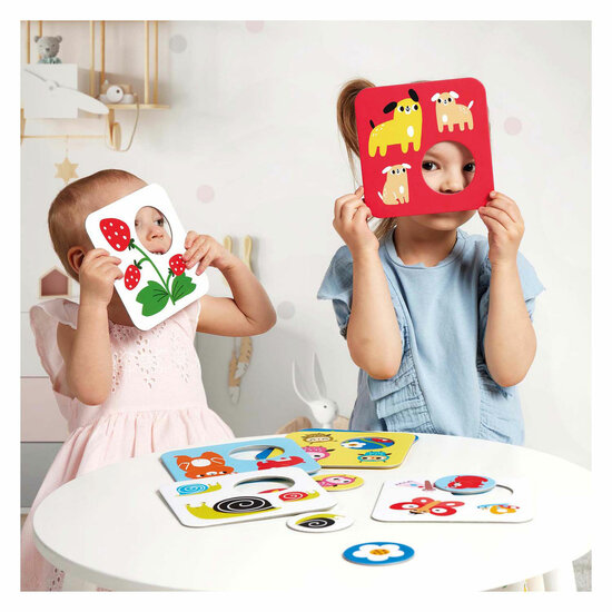 Banana Panda - Hoog Contrast Puzzel Zoek Dezelfde - 8dlg.