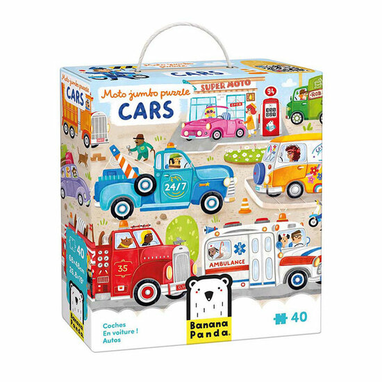Banana Panda - Moto Jumbo Puzzel Auto&#039;s - 40st.