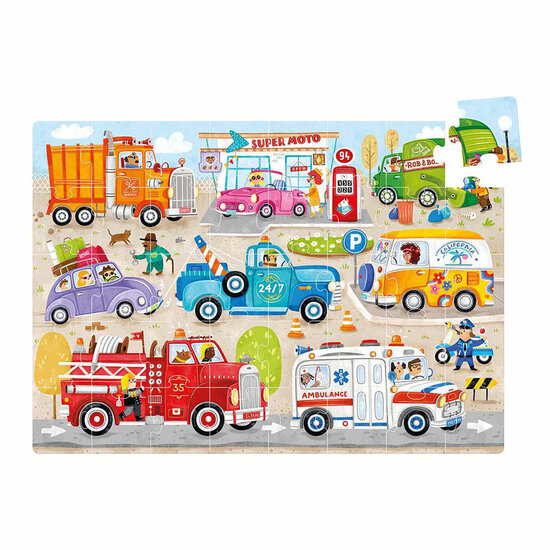Banana Panda - Moto Jumbo Puzzel Auto&#039;s - 40st.