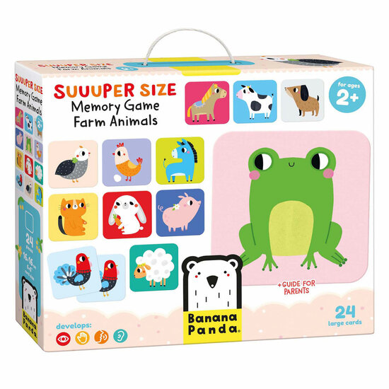 Banana Panda - Grote Memory Spel Boerderijdieren - 24st.