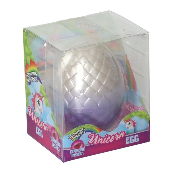 Eenhoorn Ei met Groeiende Eenhoorn en Diamand - 8cm