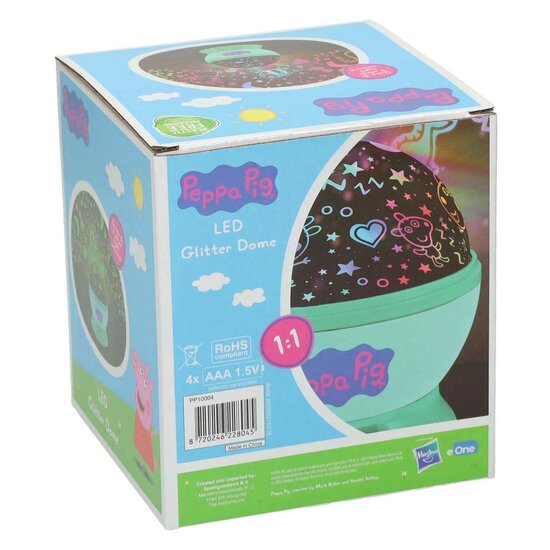 Peppa Pig Ledlamp Glitter Dome