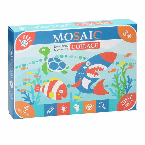 Moza&iuml;ek Collage Onderwaterwereld Knutselset