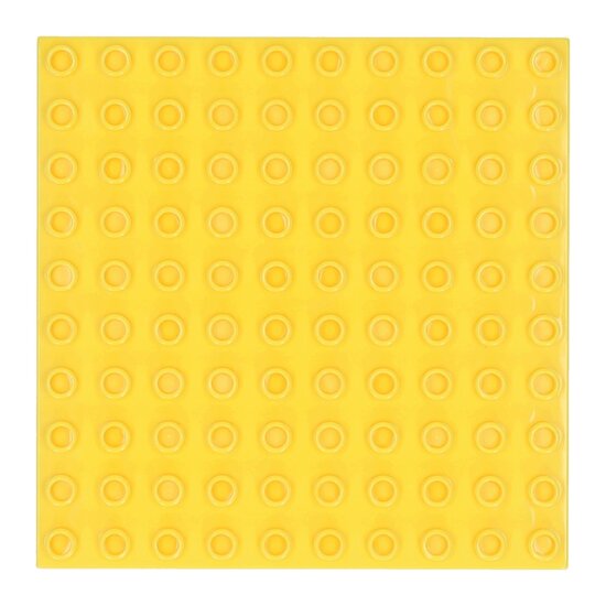 Bouwplaat Geel - 16x16cm
