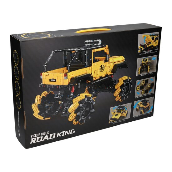 Happy Build Bestuurbare RC Bouwsteentjes Set Pickup Truck - 1490dlg.