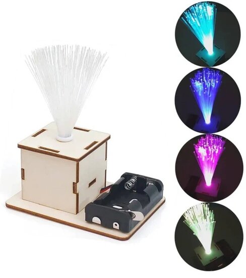 Houten bouwpakket lichtvezel