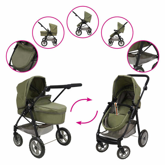 2-in-1 Poppenwagen