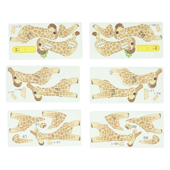 3D Puzzel Giraffe, 30st.