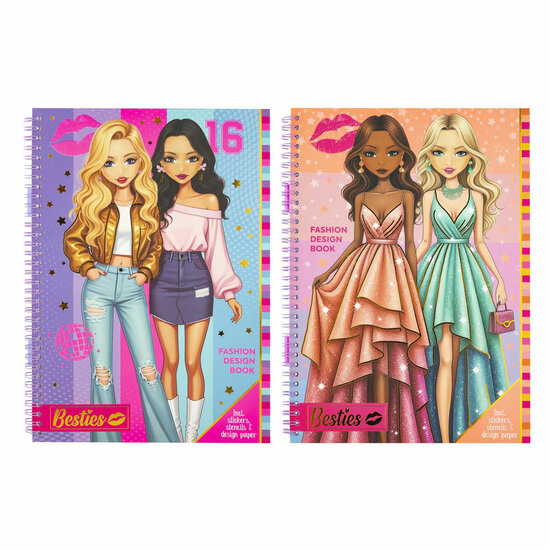 Besties Fashion Ontwerpboek A4 met Accessoires