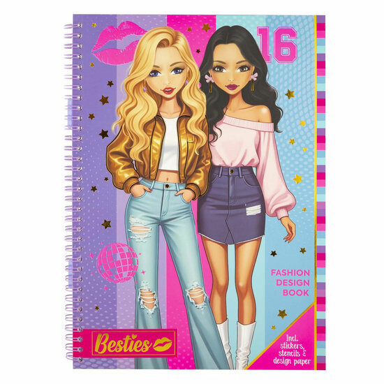 Besties Fashion Ontwerpboek A4 met Accessoires