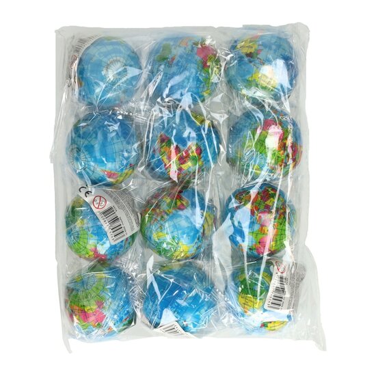 Foam Wereldbollen - 12st.