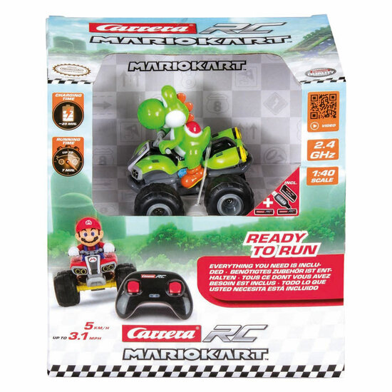 Carrera RC 2,4GHz Mario Kart Yoshi - Mini Quad 1:40