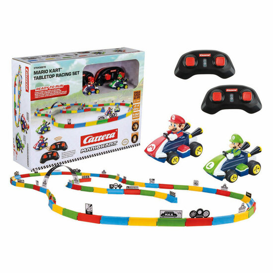 Carrera RC 2,4GHz Mario Kart Tabletop Racing Set - Mario &amp; Luigi 1:43