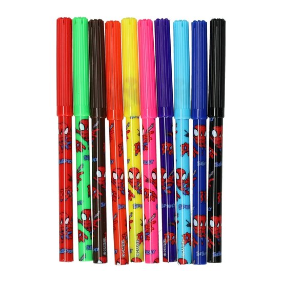 Viltstiften Spiderman - 10st