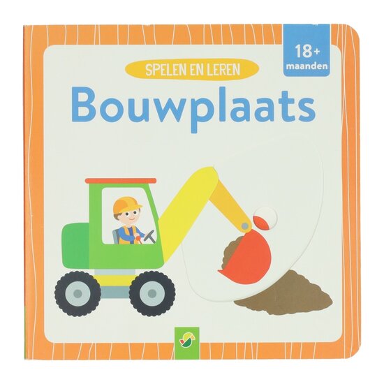 Kartonnen Schuifboekje - Spelen en leren Bouwplaats