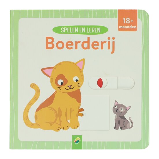 Kartonnen Schuifboekje - Spelen en leren Boerderij