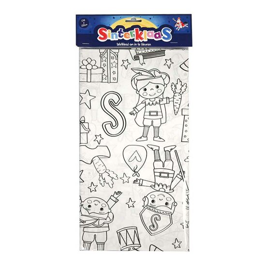 Kleur je Eigen Sinterklaasfeest Tafekleed