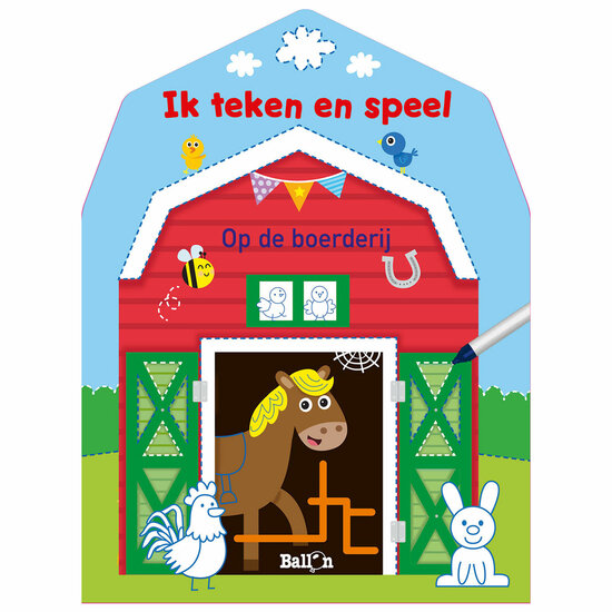 Ik teken en speel - Op de boerderij (wipe &amp; clean)