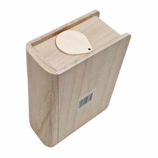 Houten Spaarpot Boekvorm Paulownia