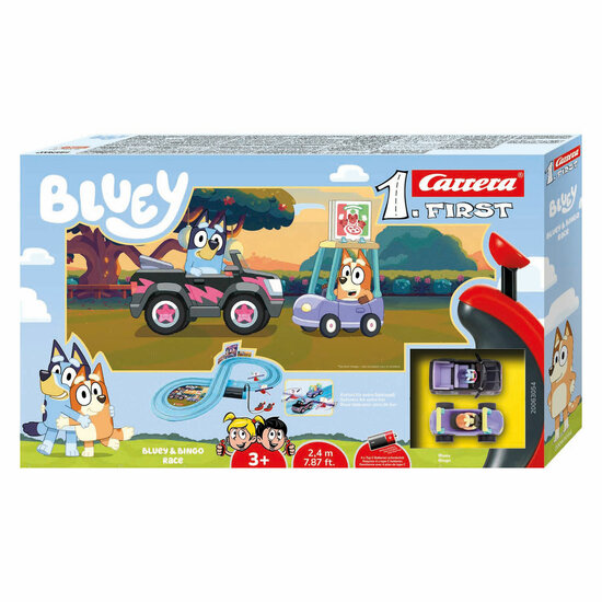 Carrera First Racebaan - Bluey &amp; Bingo Race 2,4m