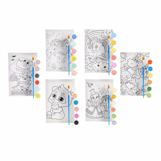 Schilderen op Nummer Schilderset - Set van 12 Schilderijen