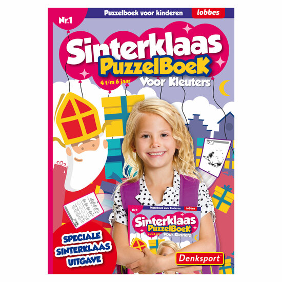 Denksport Kids Puzzelboek Sinterklaas