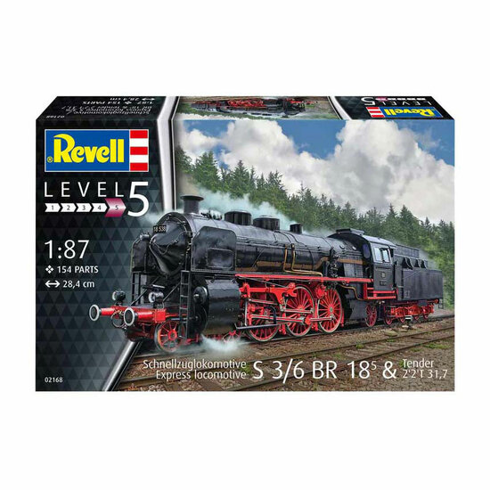 Revell Modelbouwpakket - Express Locomotive 1:87 - 154dlg.