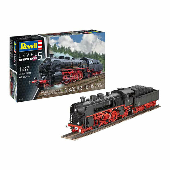 Revell Modelbouwpakket - Express Locomotive 1:87 - 154dlg.