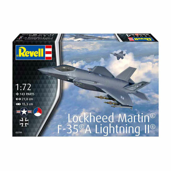Revell Modelbouwpakket - Lockheed Martin F35 A Lightning II 1:72 - 143dlg.