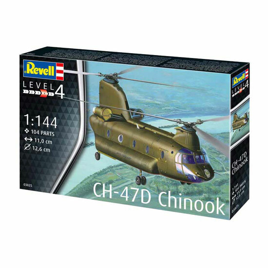 Revell Modelbouwpakket - CH-47D Chinook 1:144 - 104dlg.