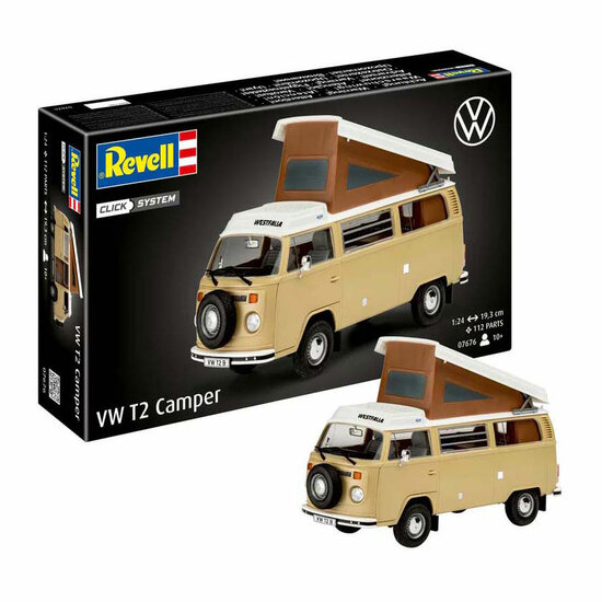 Revell Modelbouwpakket - VW T2 Camper 1:24 - 112dlg.