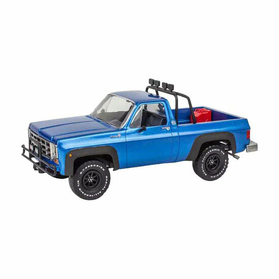 Revell Modelbouwpakket  - '78 Chevy 4x4 Pickup with Go-kart 1:25