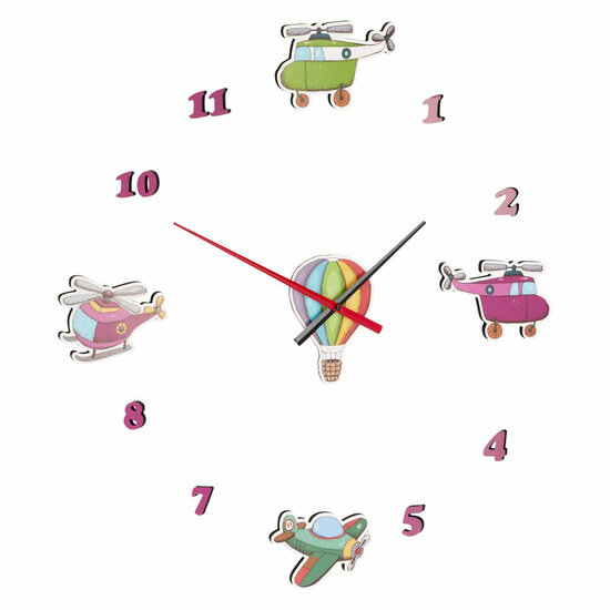 Kinderklok 3D Voertuigen Stickers