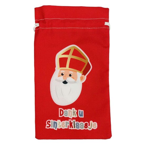 Pepernotenzakje Dank u Sinterklaasje Sint &amp; Co. - 15x25cm