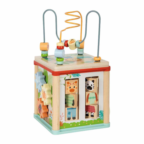 Small Foot - Houten Motoriekkubus FSC Jungle Friends