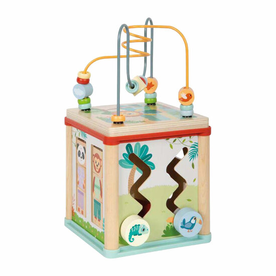 Small Foot - Houten Motoriekkubus FSC Jungle Friends