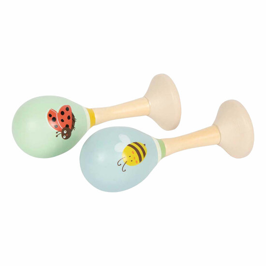 Small Foot - Houten Maracas Tiny Friends - 2st.