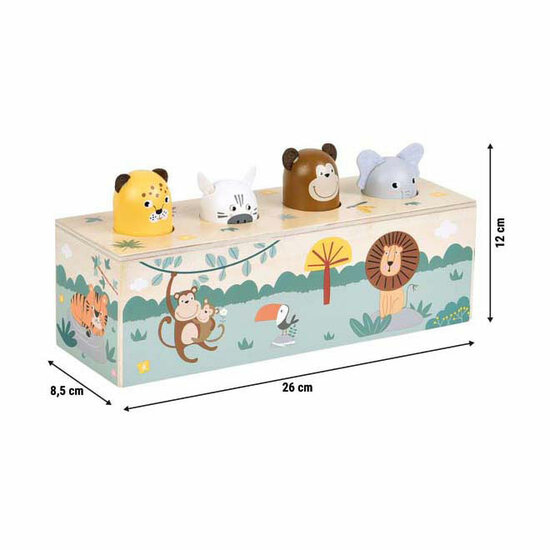 Small Foot - Houten Dansende Dieren met Geluiden Safari FSC