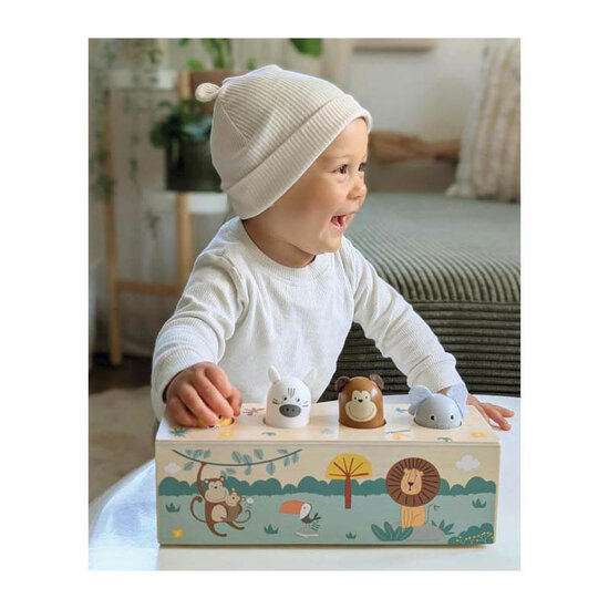 Small Foot - Houten Dansende Dieren met Geluiden Safari FSC