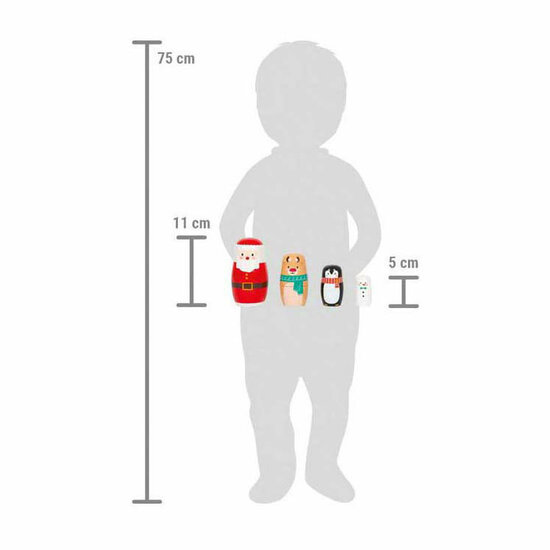 Small Foot - Kerstmis Matroesjka Poppen