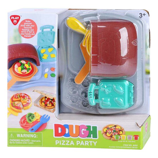 Playgo Pizza Feest Kleiset - 4 Kleipotjes