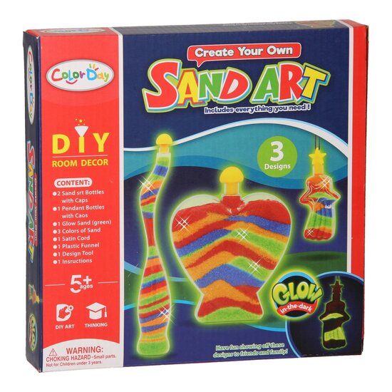 Zandkunst Glow in the Dark