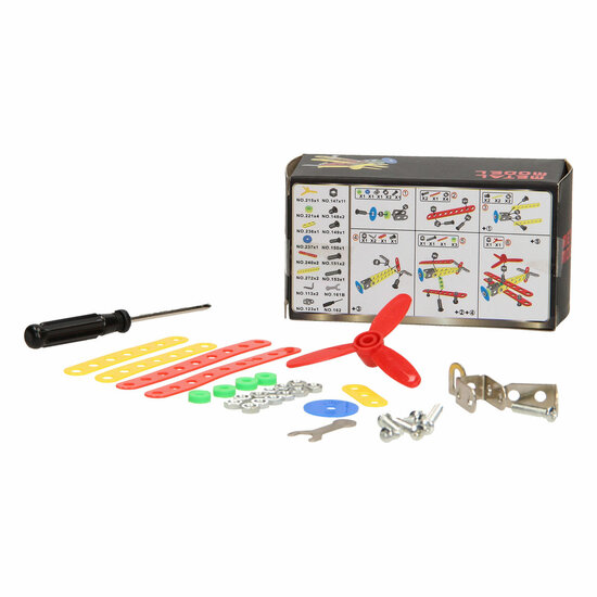 Constructieset Metaal Vliegtuig, 34dlg.